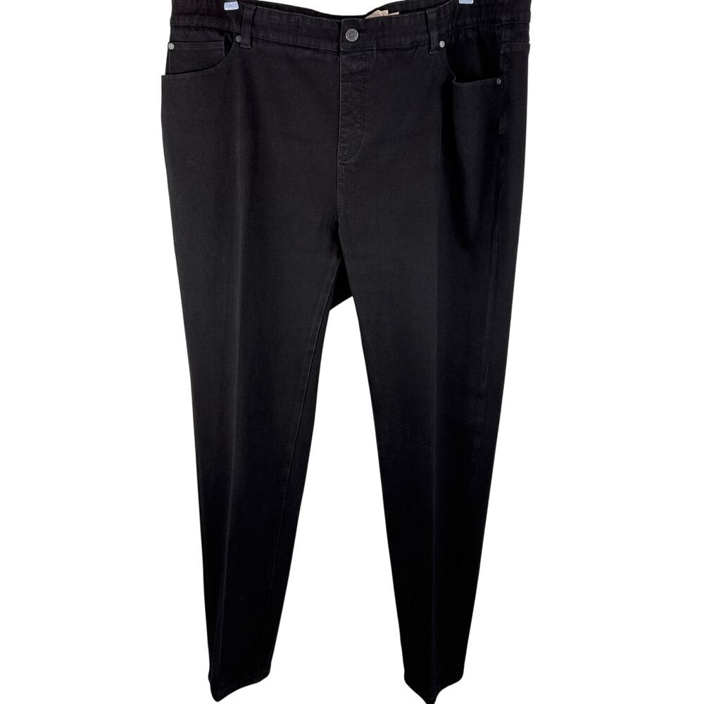 Soft Surroundings Straight Leg Jean, Size 2X or 22W, Black